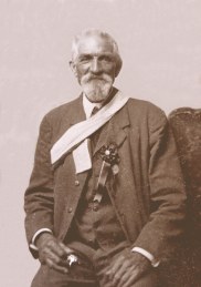 Private Samuel Batson Hearn at the meeting of the last Confederate Veterans in Fredericksburg, Virginia